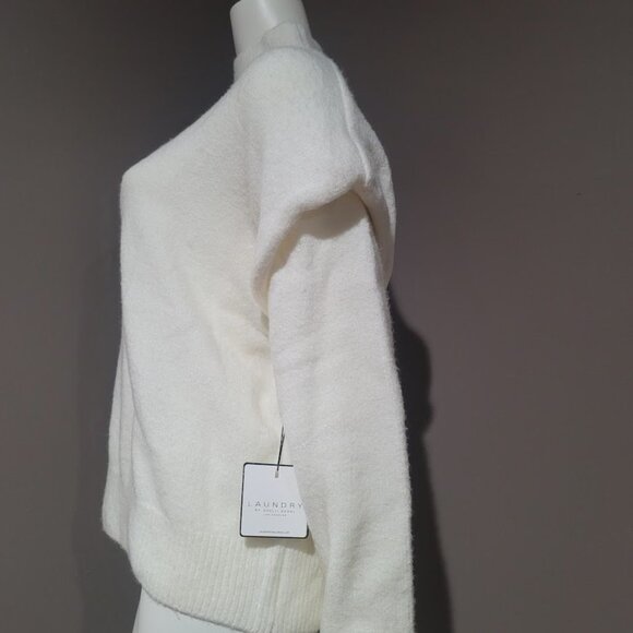 Laundry by Shelli Segal Women's Turtleneck Sweater Sz LG - Cream - Picture 3 of 12